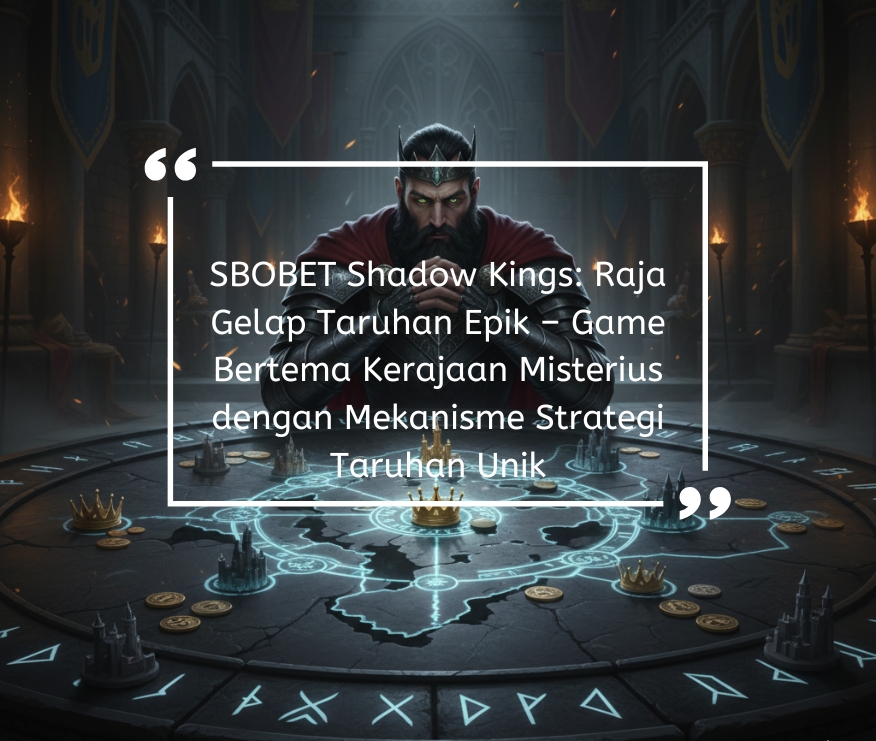 SBOBET Shadow Kings: Raja Gelap Taruhan Epik – Game Bertema Kerajaan Misterius dengan Mekanisme Strategi Taruhan Unik